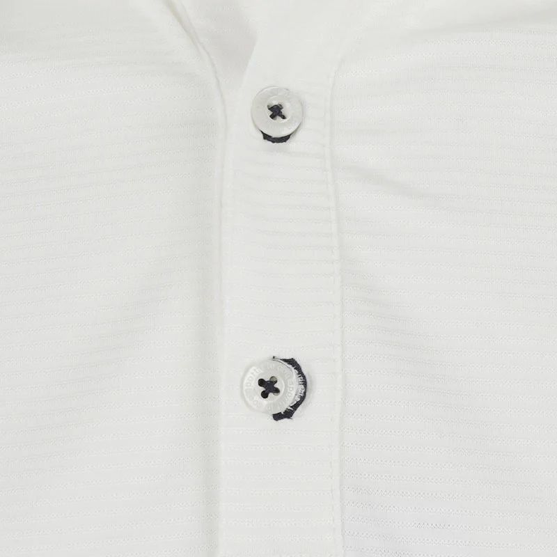LE COQ SPORTIF GOLF Solid Men's Polo (White) - Image 3