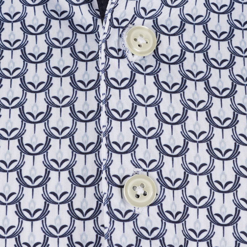 PUMA MATTR Lotus Boy's Polo (White/Navy) - Image 3