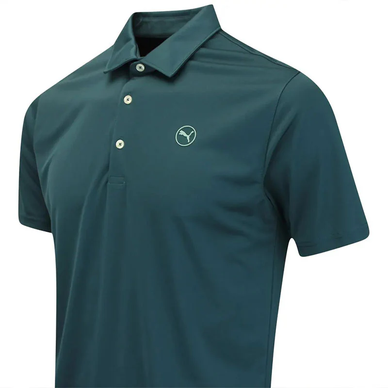 PUMA Pure 2.0 LC Men's Polo (Green Terrain) - Image 4