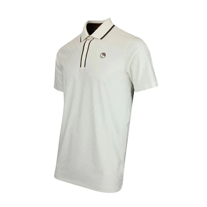 PUMA x Arnold Palmer Tipped Jaquard Men's Polo (Warm White) - Image 3