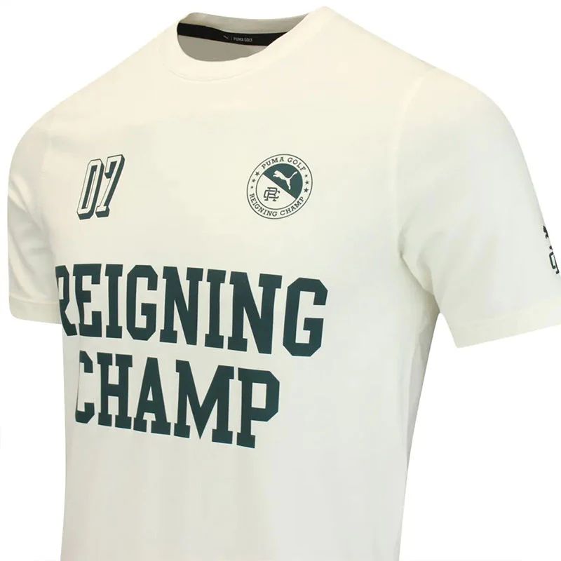 PUMA x REIGNING CHAMP Modalon Men's T-Shirt (Warm White) - Image 4