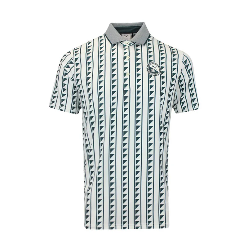 PUMA x REIGNING CHAMP MATTR Men's Polo (White/Green)