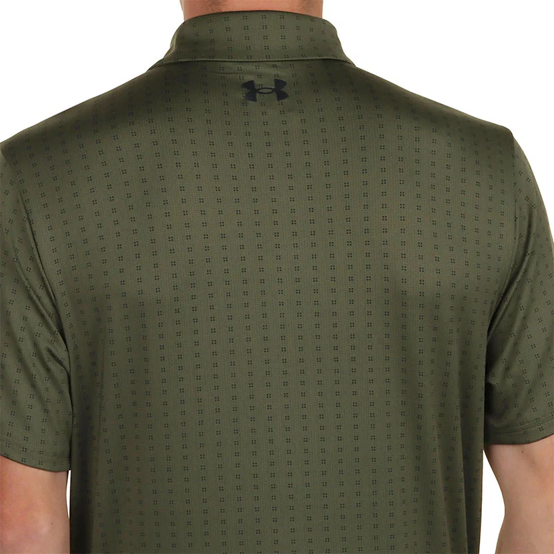 UNDER ARMOUR Playoff 3.0 Men's Printed Polo (Marine OD Green) - Image 4