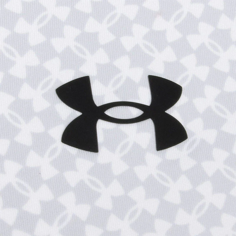 UNDER ARMOUR T2G Printed (2025) Men's Polo (White/Grey) - Image 4
