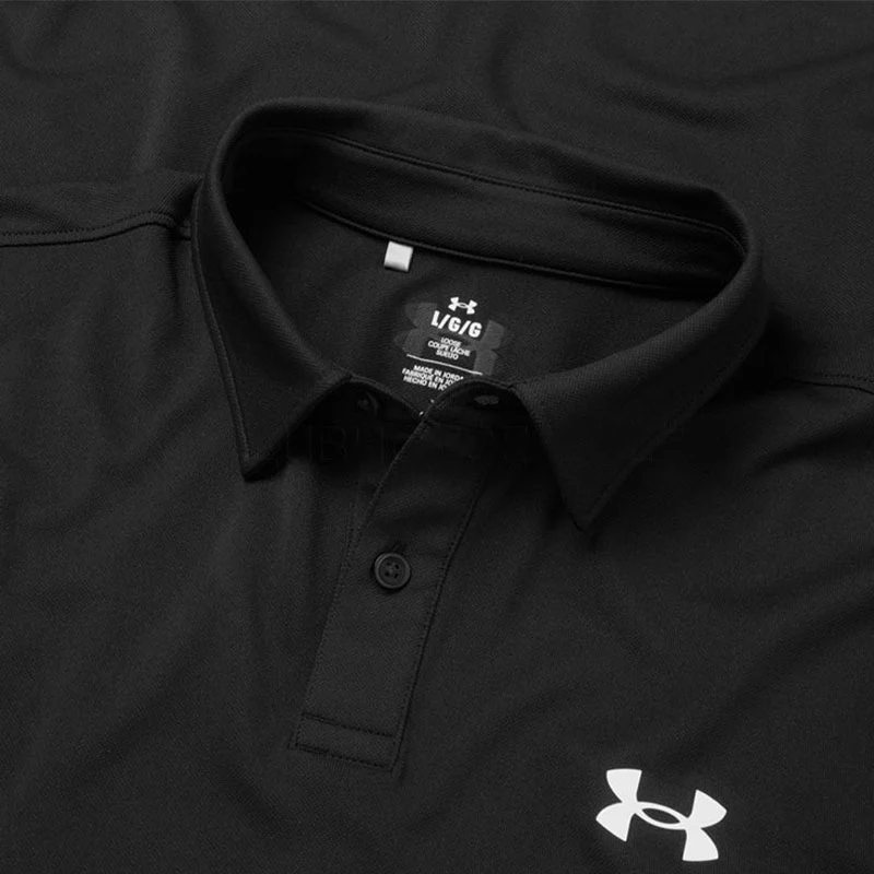 UNDER ARMOUR T2G (2025) Men's Pique Polo (Black) - Image 3