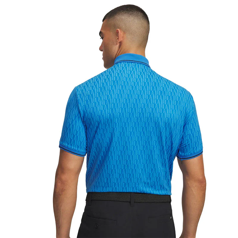 UNDER ARMOUR Drive Sport Jacquard Men's Polo (Blue/Navy) - Image 4