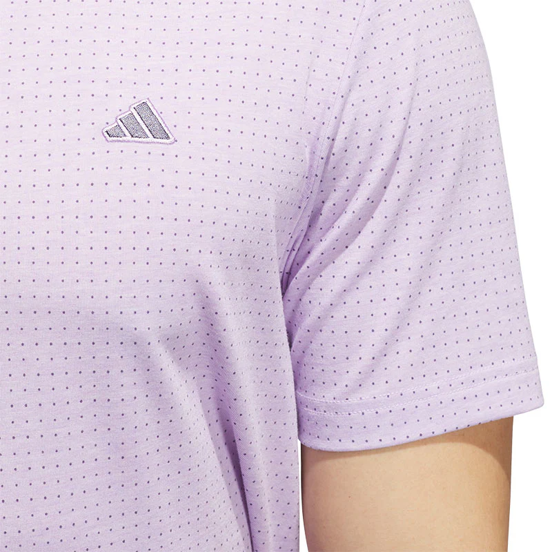 ADIDAS Go-To Rise Print Men's Polo (Plum) - Image 4