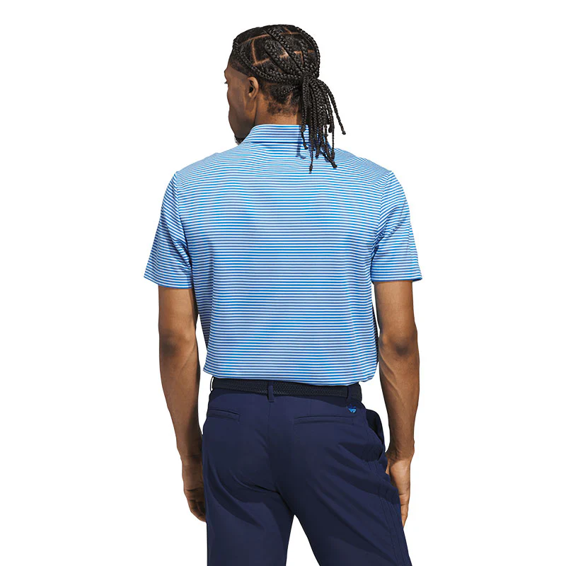 ADIDAS Originals Stripe Men's Pique Polo (Clear Sky) - Image 2
