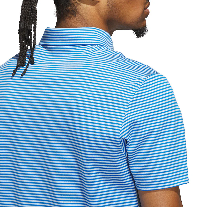 ADIDAS Originals Stripe Men's Pique Polo (Clear Sky) - Image 4