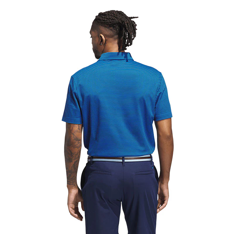 ADIDAS Originals Stripe Men's Pique Polo (Indigo) - Image 2