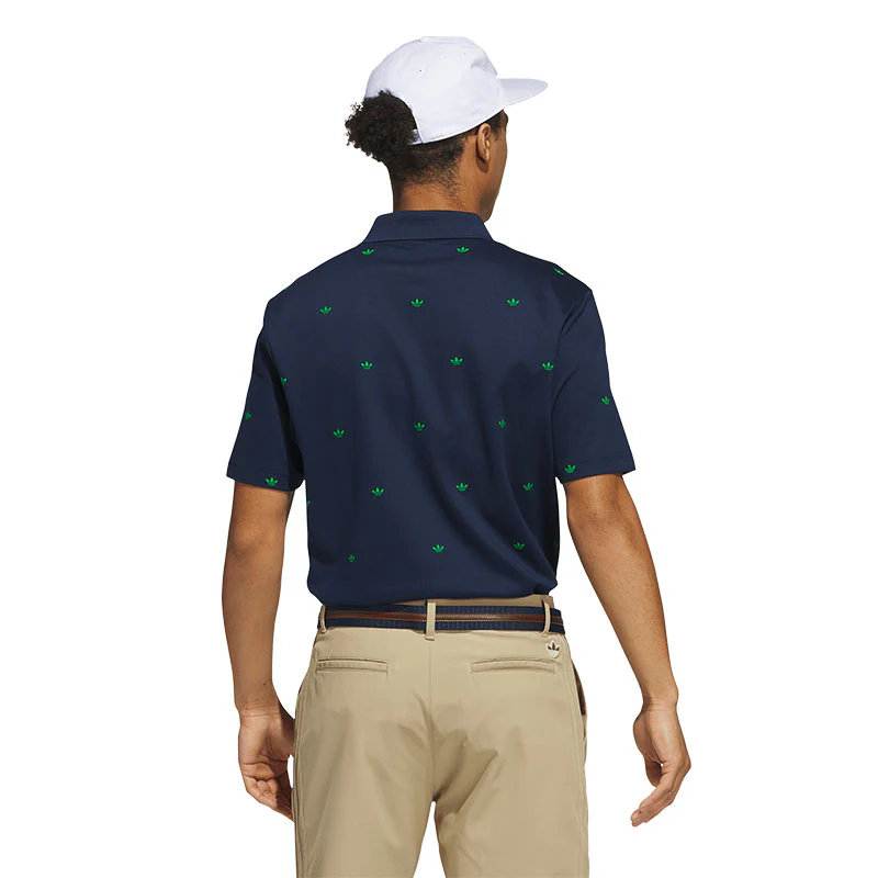 ADIDAS Originals Printed Trefoil Men's Polo (Blue) - Image 2