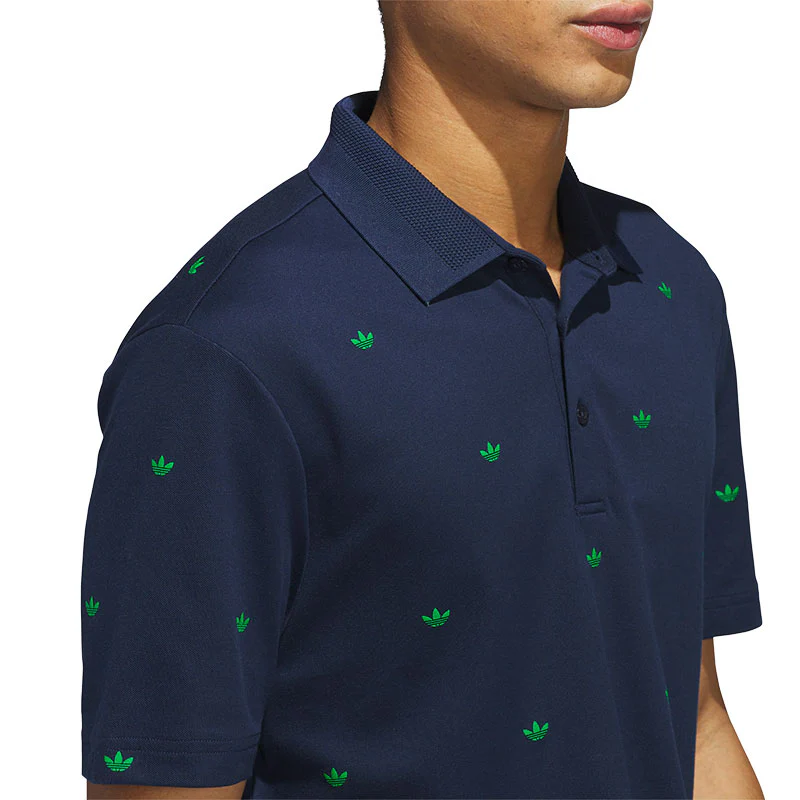 ADIDAS Originals Printed Trefoil Men's Polo (Blue) - Image 3