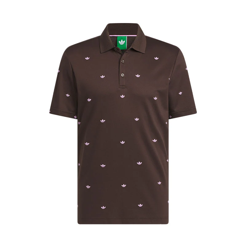 ADIDAS Originals Printed Trefoil Men's Polo (Brown)