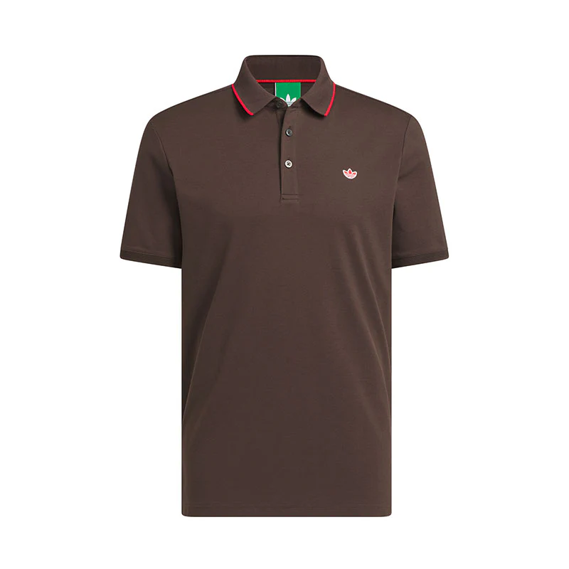 ADIDAS Originals Twistknit Trefoil Men's Polo (Brown)