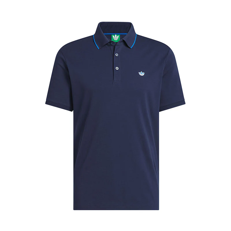 ADIDAS Originals Twistknit Trefoil Men's Polo (Indigo)