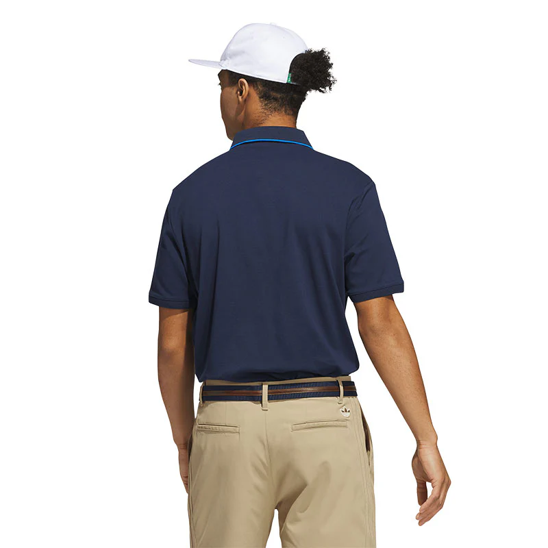 ADIDAS Originals Twistknit Trefoil Men's Polo (Indigo) - Image 2