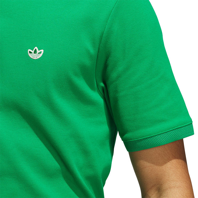 ADIDAS Originals Twistknit Trefoil Men's Polo (Green) - Image 4