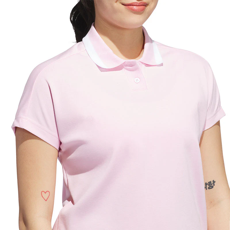 ADIDAS Go-To Women's Polo (Pink) - Image 3