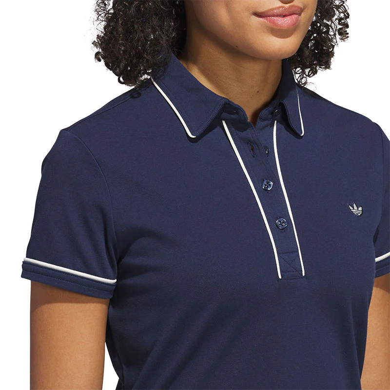 ADIDAS Originals Twistknit Trefoil Women's Polo (Indigo) - Image 3