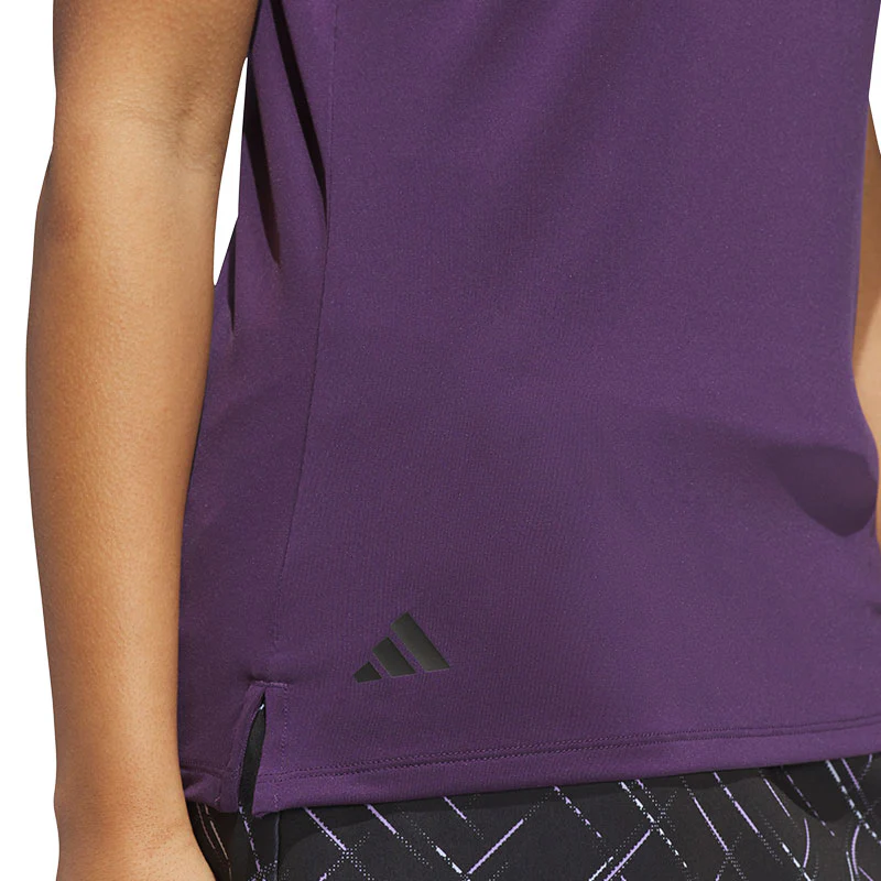 ADIDAS Ultimate365 Solid Women's Polo (Plum) - Image 4