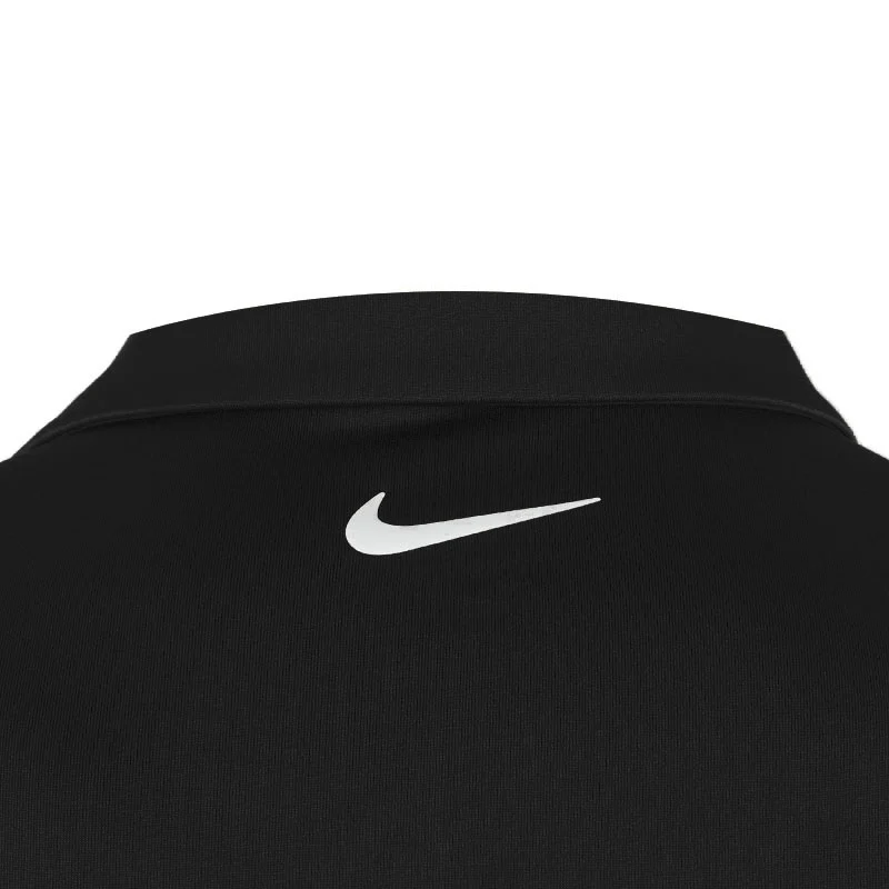 NIKE Dri-FIT Solid Men's Polo (Black) - Image 4