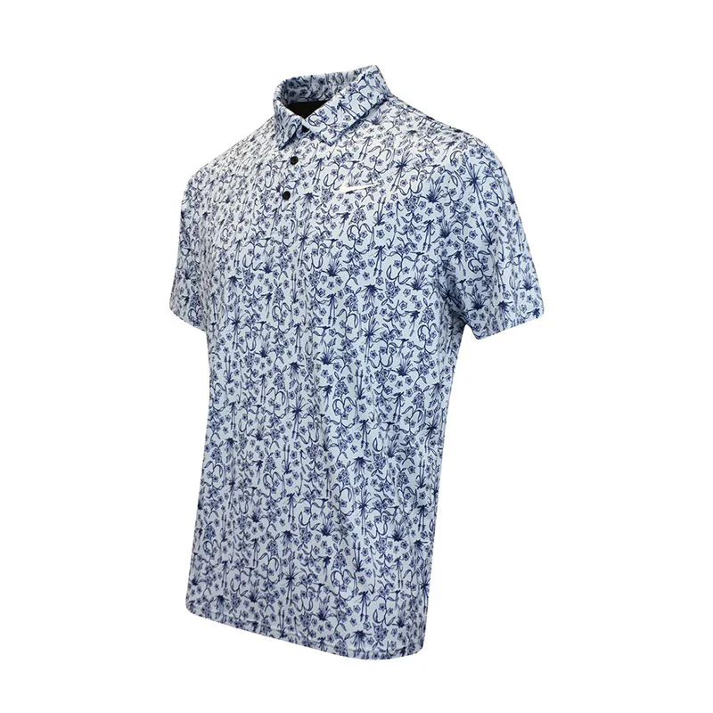 NIKE Tour Dri-FIT Men's Polo (Blue) - Image 3