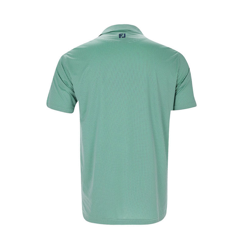 FOOTJOY Circle Foulard Lisle Men's Polo (Seafoam) - Image 2