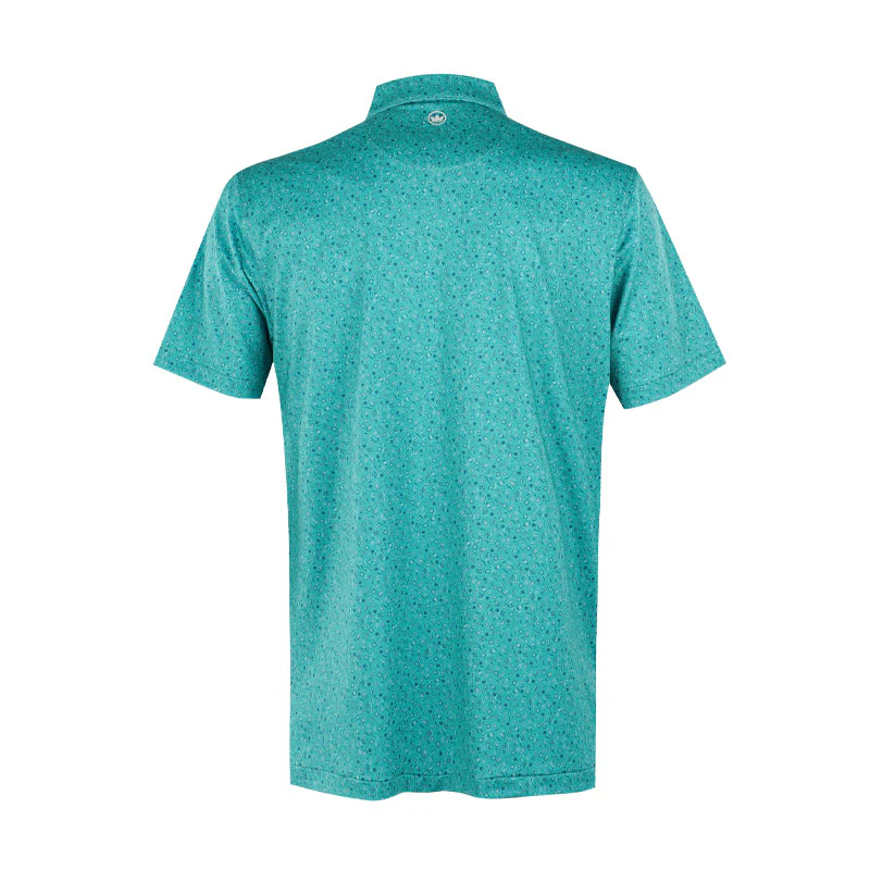 PETER MILLAR Day Of The Dead Men's Performance Jersey Polo (Meadow) - Image 2