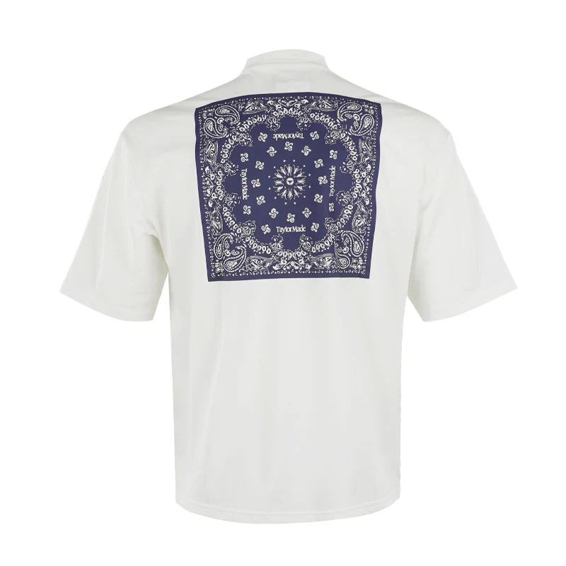 TAYLORMADE HT Bandana Unisex Mock Shirt (White) - Image 2