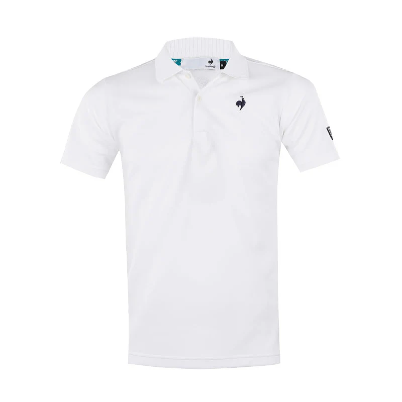 LE COQ SPORTIF GOLF Golf Patterned Men's Polo (White)