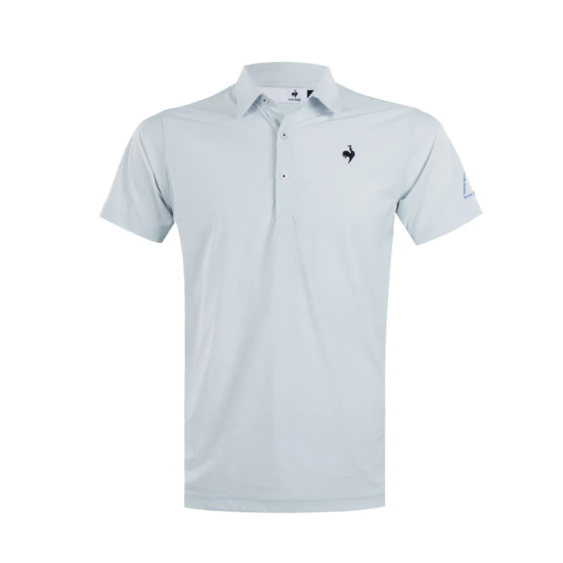 LE COQ SPORTIF GOLF Nylon Stretch Men's Polo (Grey)