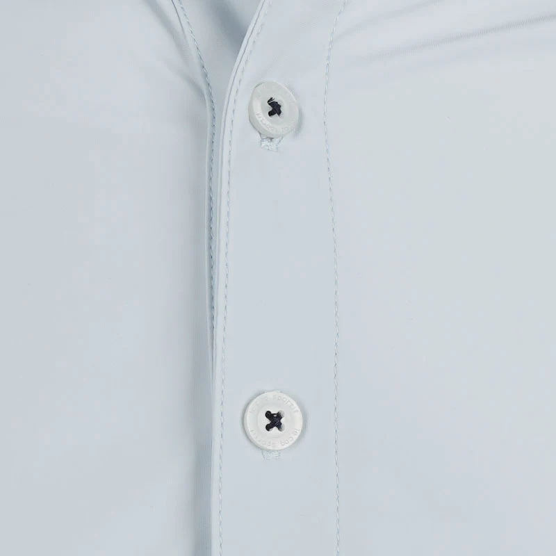LE COQ SPORTIF GOLF Nylon Stretch Men's Polo (Grey) - Image 3