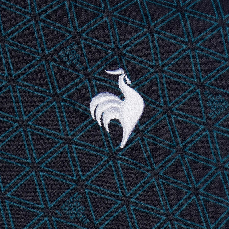 LE COQ SPORTIF GOLF Triangle Print Men's Polo (Navy) - Image 4
