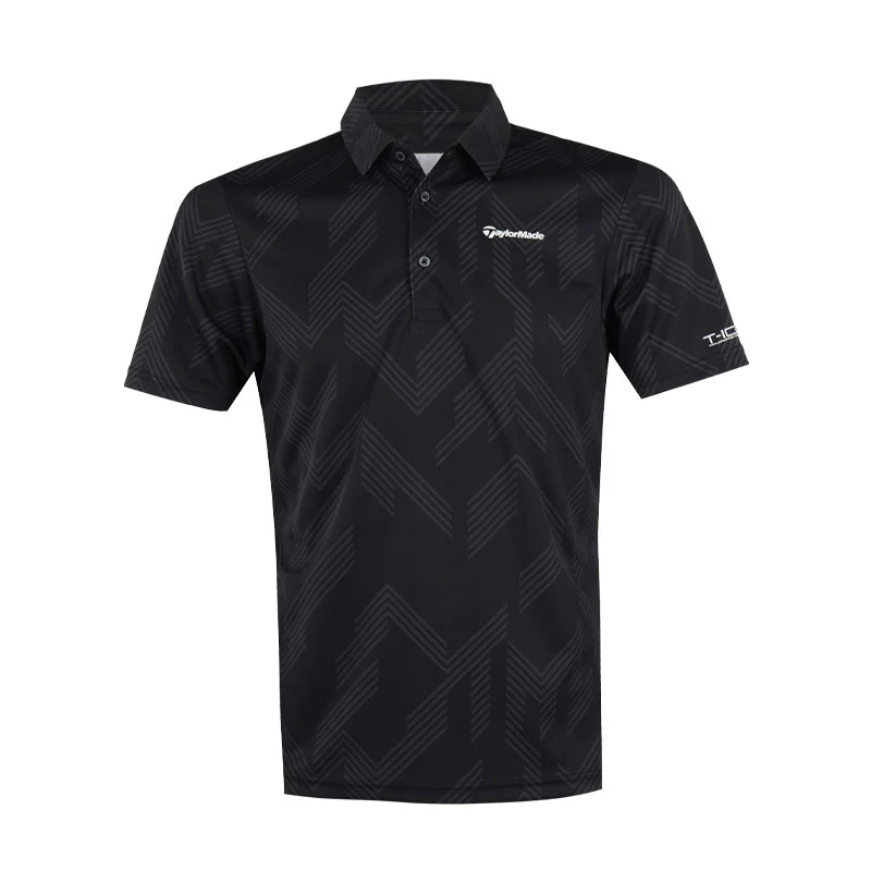 TAYLORMADE T-ICE Graphic Men's Polo (Black)