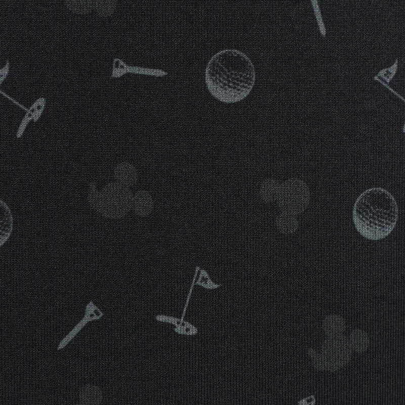 DISNEY Golf Accesories Print Men's Polo (Black) - Image 4