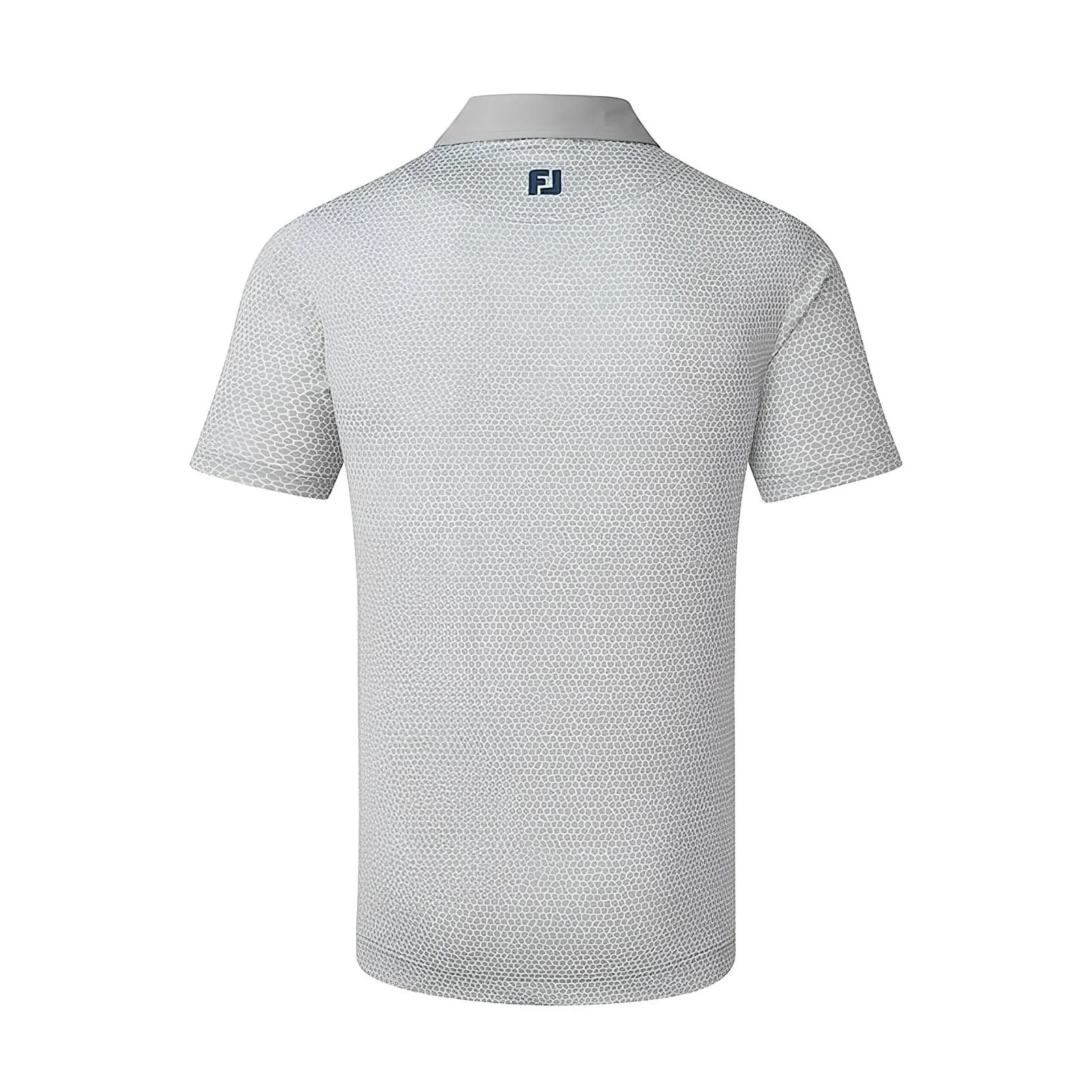 FOOTJOY Rock Print Lisle Men's Polo (Grey) - Image 2