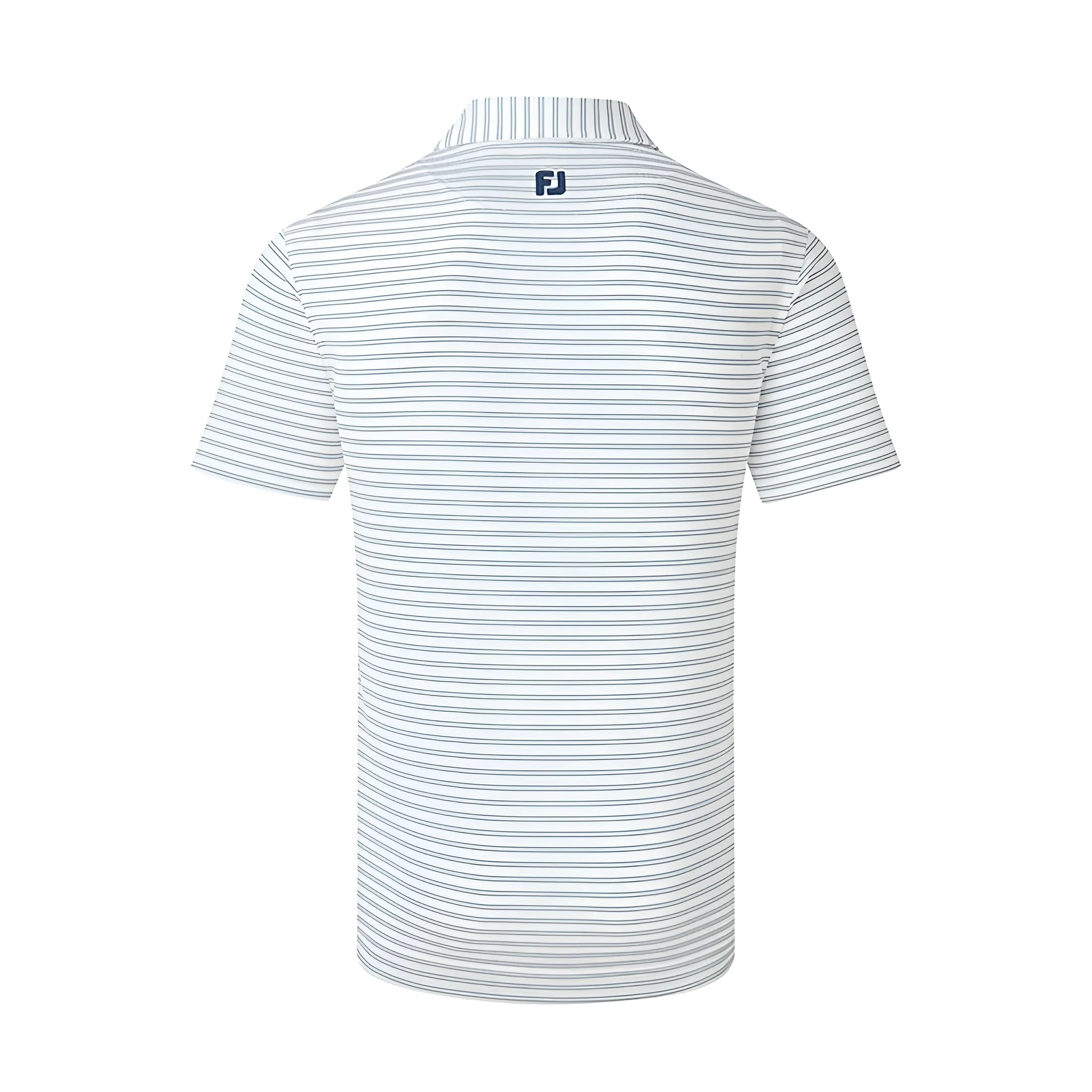 FOOTJOY 2025 Open Stripe Lisle Men's Polo (White/Black) - Image 2