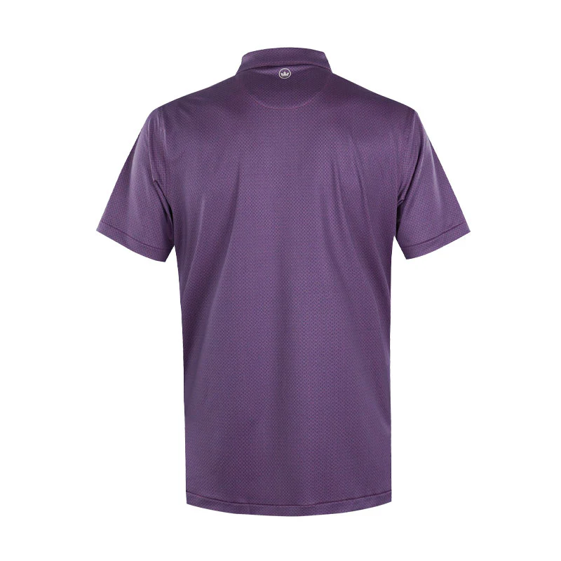 PETER MILLAR Abbott Men's Performance Jersey Polo (Rosewood) - Image 2