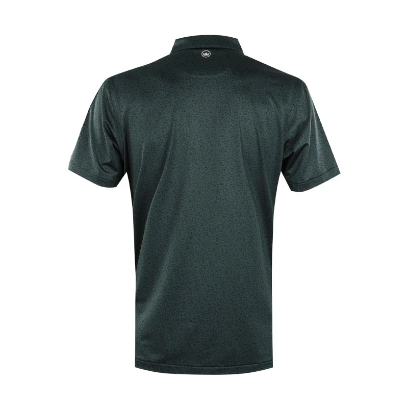 PETER MILLAR No Slow Play Men's Performance Jersey Polo (Nordic Pine) - Image 2