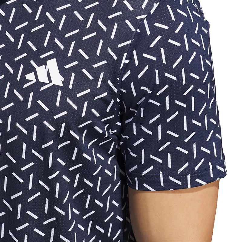 ADIDAS Ultimate365 Mesh Print Climacool Men's Polo (Navy) - Image 4