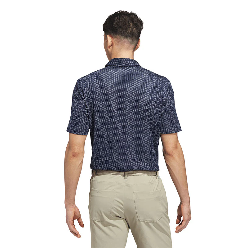 ADIDAS Ultimate365 Mesh Tango Print Climacool Men's Polo (Navy) - Image 2