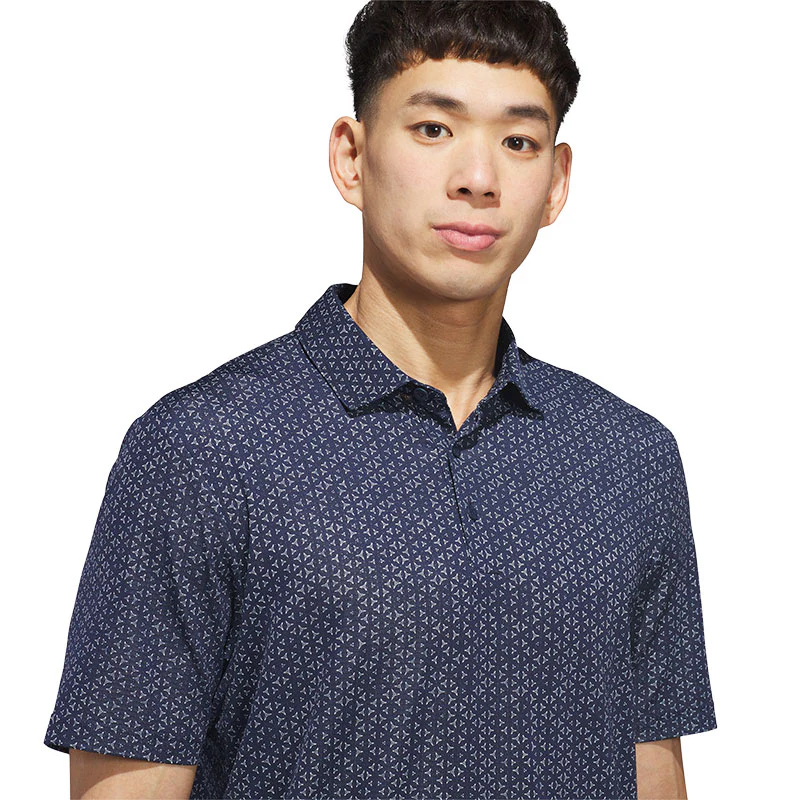 ADIDAS Ultimate365 Mesh Tango Print Climacool Men's Polo (Navy) - Image 3