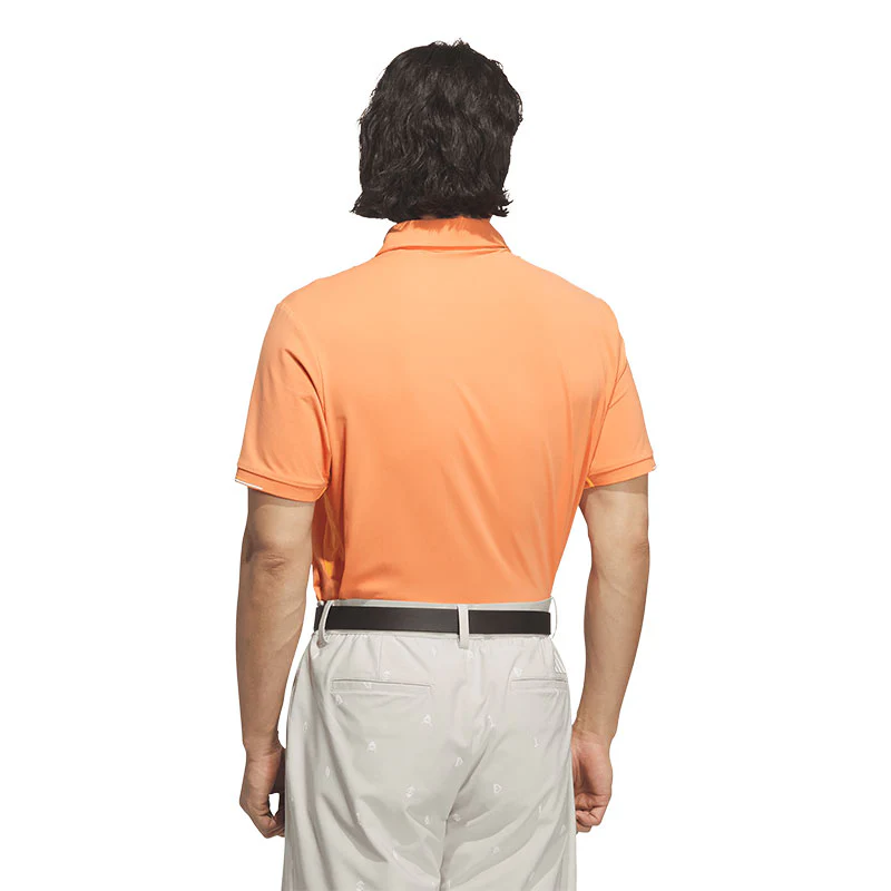ADIDAS Flagship Men's Polo (Orange) - Image 2