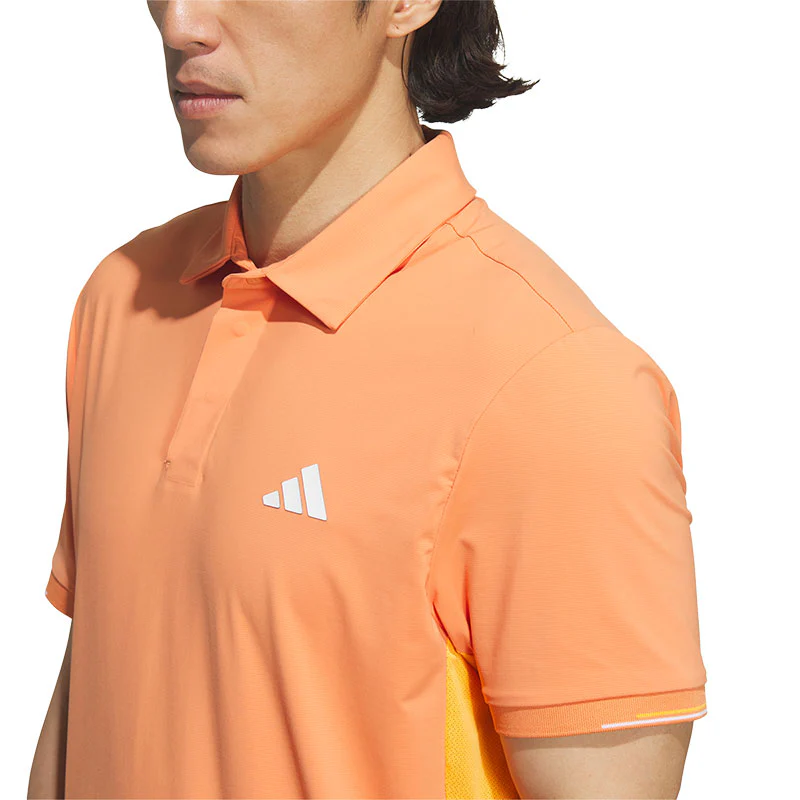 ADIDAS Flagship Men's Polo (Orange) - Image 3
