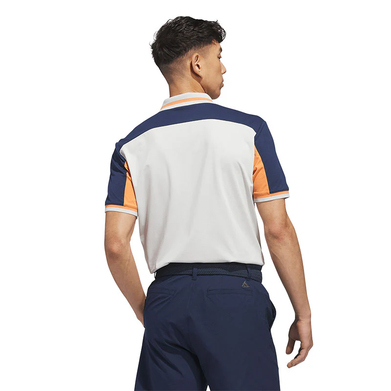 ADIDAS Beyond Vent Twistknit Men's Polo (Grey) - Image 2