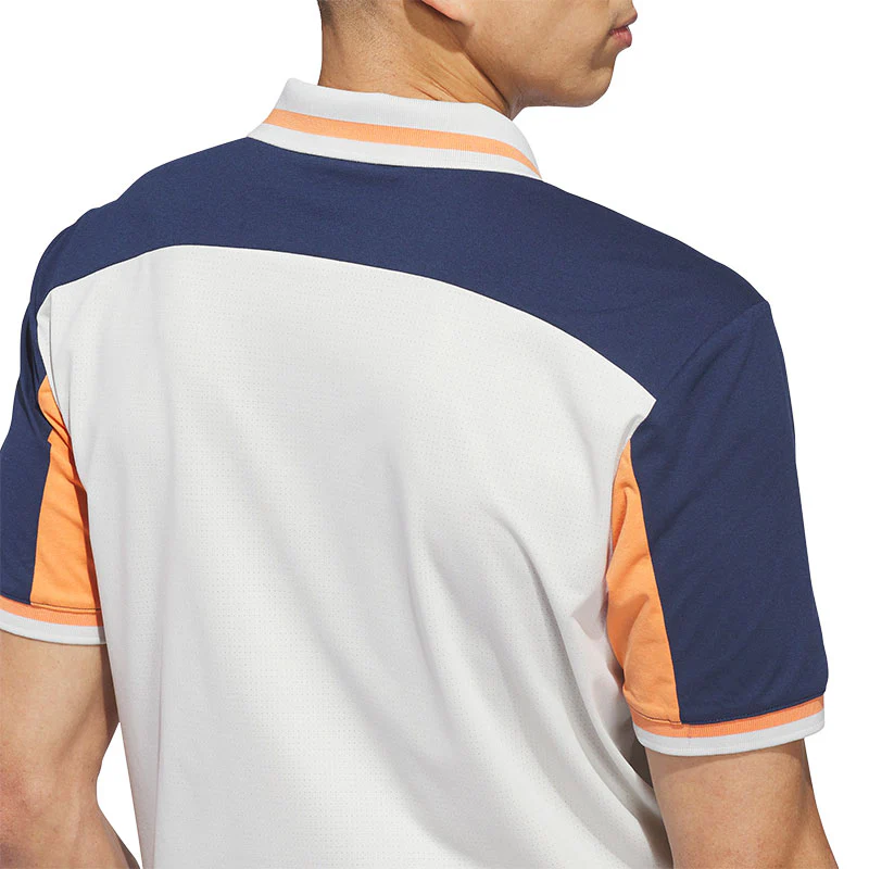 ADIDAS Beyond Vent Twistknit Men's Polo (Grey) - Image 4