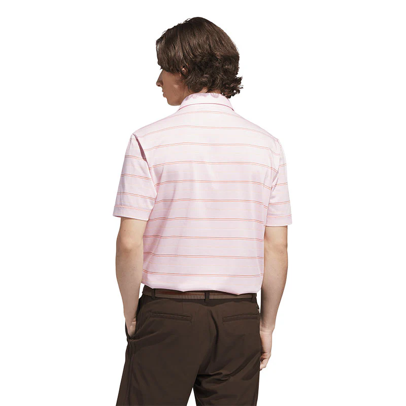 ADIDAS Originals Archive Stripe Men's Polo (Pink) - Image 2