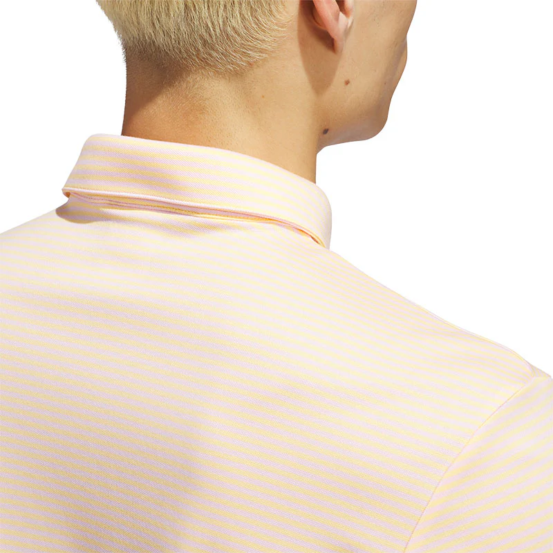 ADIDAS Originals Stripe Men's Pique Polo (Orange) - Image 4