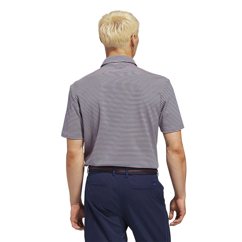 ADIDAS Originals Stripe Men's Pique Polo (Pink) - Image 2