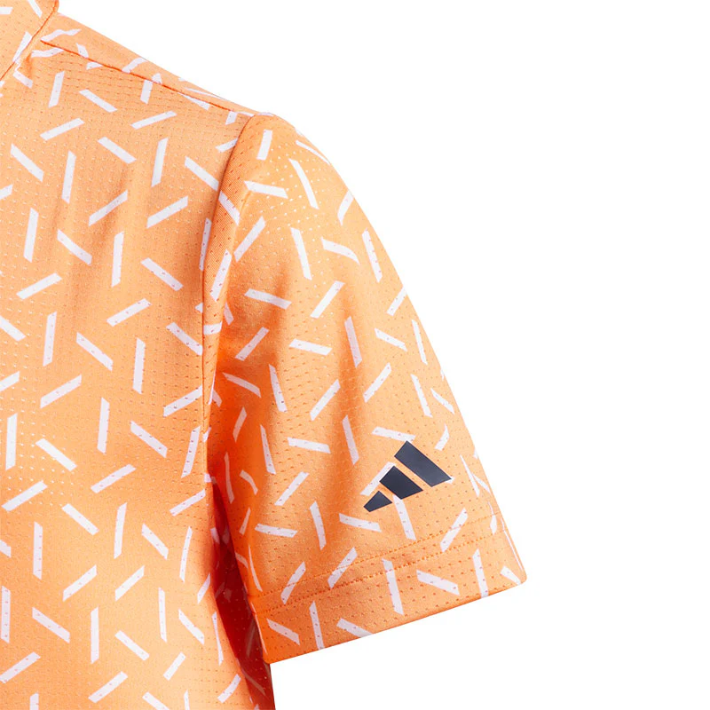 ADIDAS Sport Boy's Polo (Orange) - Image 4